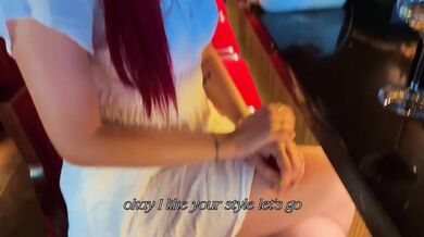 Tall German goddess destroyed at Berlin bar public pickup facial cumshot hotel balcony