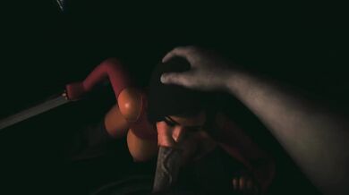 Brunette deepthroats huge cock then gets creampie filled pussy