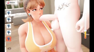 Step Sis Destroys Accidental Boner With Sloppy Deepthroat