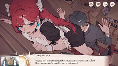 Red haired goth maid gets destroyed big cock creampie