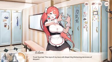 Red haired goth maid gets destroyed big cock creampie