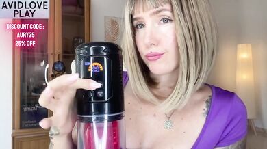 AURYBUNNYX's Top Toys for Hardcore Fuck Sessions destroying big tits blonde milf with fetish suction