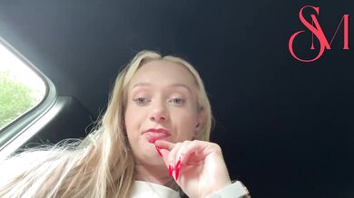 Blonde Sophia Mayy solo car park dogging UK compilation