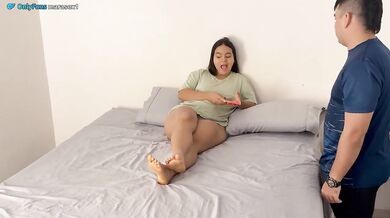 Stepbro please don’t cum in me again we fucked in your clothes raw doggy style creampie hardcore