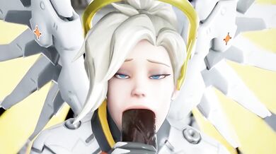 Mercy’s Overwatch BBC gets destroyed by missionary cumshot animation