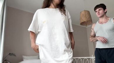 Brutal rough fuck left me dripping so he came twice on my ass and in my mouth