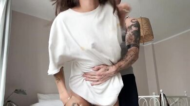 Brutal rough fuck left me dripping so he came twice on my ass and in my mouth