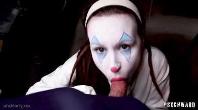 Clown girl Shylo gets throatfucked in POV blowjob
