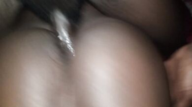 Ebony black couple get destroyed in slippery slop pound town