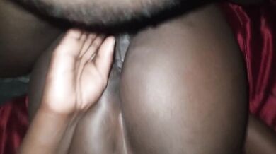 Ebony black couple get destroyed in slippery slop pound town