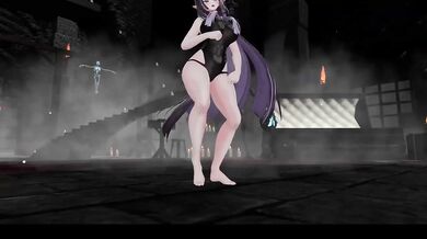 Ah yeah MMD booba jiggle and naked dance hentai elf vtuber