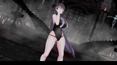 Ah yeah MMD booba jiggle and naked dance hentai elf vtuber
