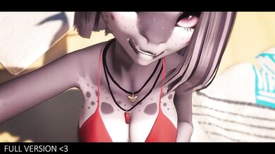 Two perfect body furry shark girls service you on the beach POV