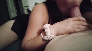Lipstick and Lingerie French Blowjob Destroyed By Sloppy Deepthroat