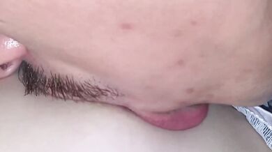Close up on my sleeping GF’s stiff nipple while she moans in her dream