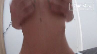 Titfuck and handjob cum exploding on huge tits
