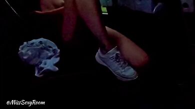 Italian slut stripped off on the bus and got caught masturbating