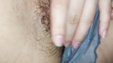 My neighbor screwed my big hairy pussy raw and messy