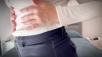 Stepmom caught stealing then gave me her big tits and tight pussy