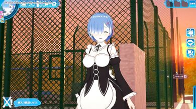 Koikatsu remu blue hair big tits cumshot hentai destroyed