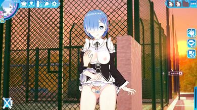 Koikatsu remu blue hair big tits cumshot hentai destroyed