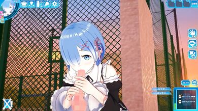 Koikatsu remu blue hair big tits cumshot hentai destroyed