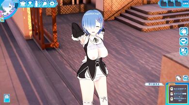 Koikatsu remu blue hair big tits cumshot hentai destroyed