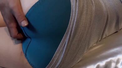 Morning clit fingered through panties waking up orgasm