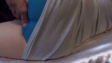 Morning clit fingered through panties waking up orgasm