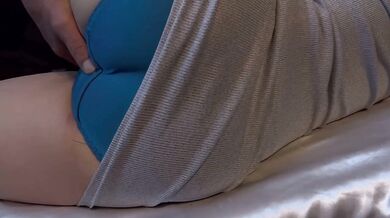Morning clit fingered through panties waking up orgasm