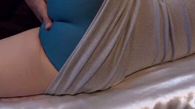 Morning clit fingered through panties waking up orgasm