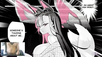 Mirai's midnight streams destroyed by big cock her kitsune ass gushed creampie