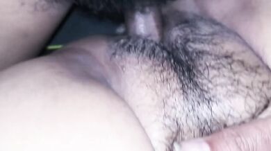 Older Asian milf takes younger man deep in Thai villa creampie