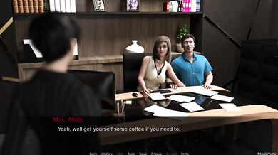 Office blowjob ruined her secretarial career cumshot overload