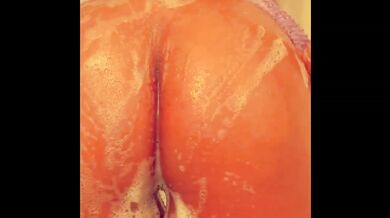 Shower teasing Asian solo doll gets drenched