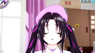 Japanese idol gets creampie in her anime room huge cumshot