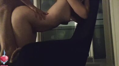 Bend over deep doggystyle aftercare fit blonde gets her cervix wrecked