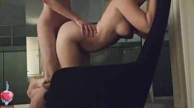 Bend over deep doggystyle aftercare fit blonde gets her cervix wrecked