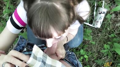 Student sucks me raw in public and swallows every drop