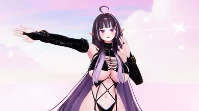 Midas Touch Hentai MMD Elf VTuber Strip Dance R18 Raw