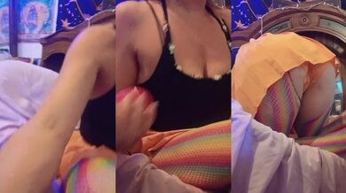 Molly Devine smoking her fishnet leggings reality MILF solo cumshot