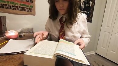 Nerdy teen Amber Moons drinks the wrong potion and ends up needing a bigger wand