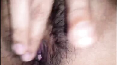 Pinay Milf hairy pussy solo fingering messed up cumshot