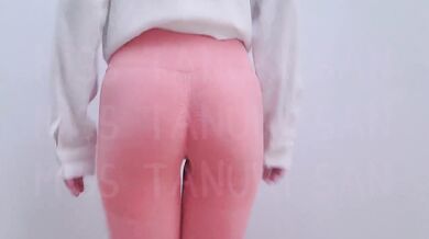 Yoga class climax she got too squirting wet herself