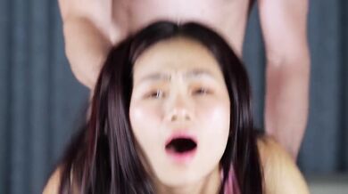 Asian Petite Girlfriend Roughly Fucked Hard Choked And Held Down