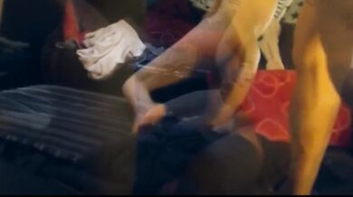 Petite blonde gets her ass fucked raw and face drowned in cum