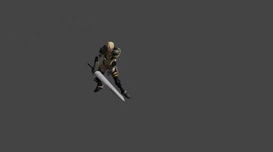 Dancing with her sword woman warrior raw animation sex