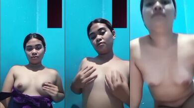 Pinay nanny fingered raw solo 18yo babysitter leaks