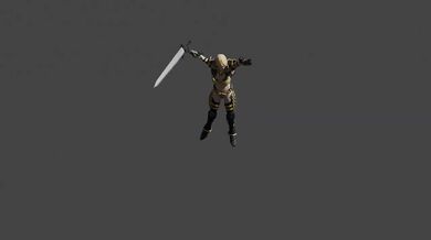 Warrior woman gets hard fucked with sword