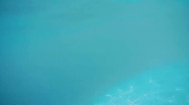 Teased in the pool forced to cum in public